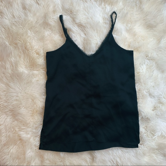 ATM - FRINGE-TRIM SATIN CAMISOLE - Picture 4 of 4